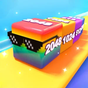 Jelly Cube Run 2048