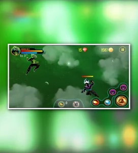 Shadow Goku Saiyan Battle