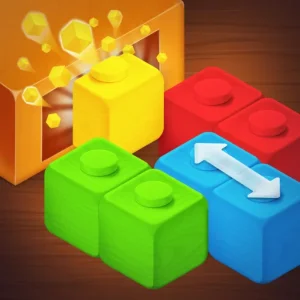 Color Block Jam 3D - Wood Block