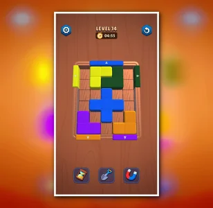 Color Block Jam 3D - Wood Block