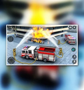 Fire Truck Sim Rescue 3D Game