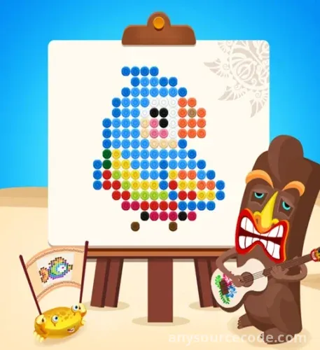 Mosaic Beads Puzzle - Hama Art