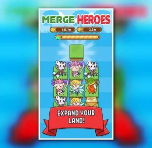 Merge Heroes - Kawaii Idle Evolution Clicker Game