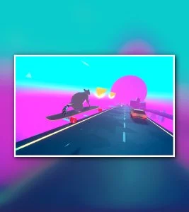 Tanuki Sunset - Raccoon Skating Downhill Simulator