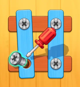 Screw Kings – Wood Nuts & Bolts Puzzle