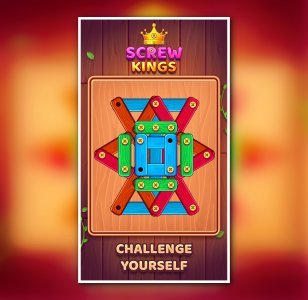 Screw Kings – Wood Nuts & Bolts Puzzle