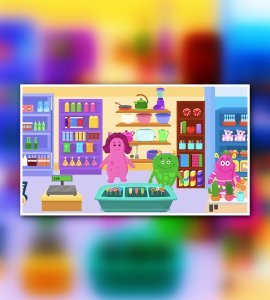 Pepi: My Monster Town | Supermarket Grocery Store Games