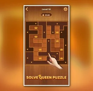 Queen Puzzle: Wood Sudoku