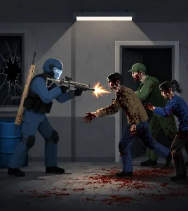 Flat Zombies: Defense & Cleanup