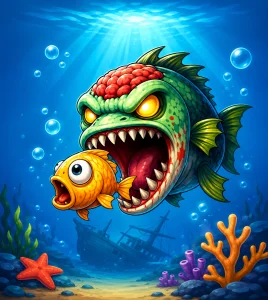 Fish Eat Getting Big