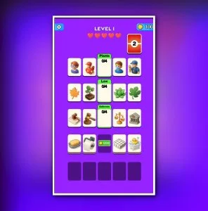 Category Sort Match Puzzle Game