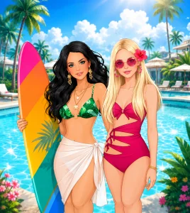 Brazil vacation dress up game