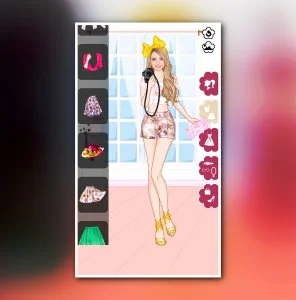 Floral Summer dress up game
