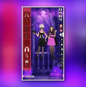 Halloween dress up game