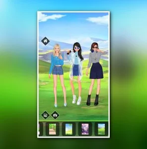 Spring dress up game
