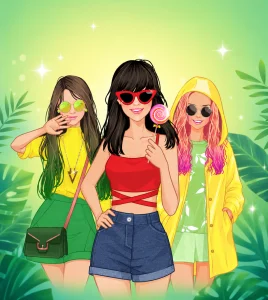 Spring dress up game