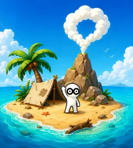 Castaway Boy: Desert Island