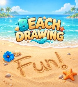 Beach Drawing: Sand Art Game