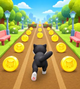 Cat Run: Kitty Runner Game