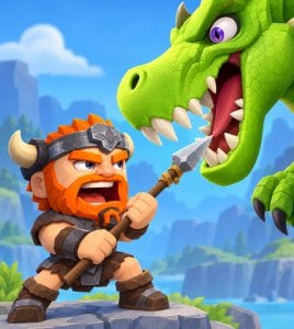 Caveman Puzzle | Match-3 RPG