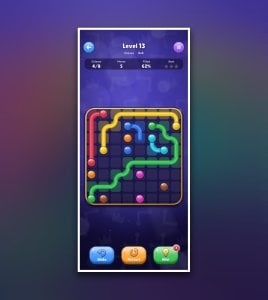 Link Crown - Color Connect Puzzle Game