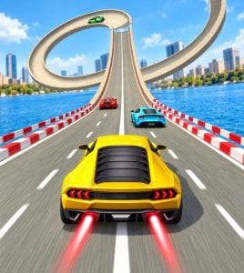 Impossible GT Car Racing Stunt