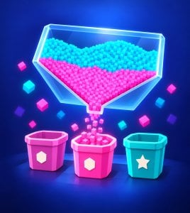 Voxel Sand: 3D Sort Puzzle