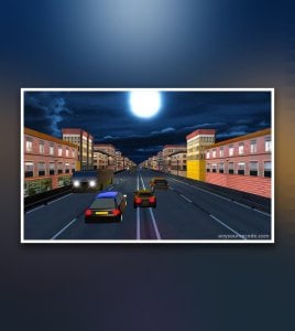 Highway Traffic Racer Car 3D