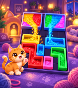 Sandy Blocks Jam | Kitty Blocks